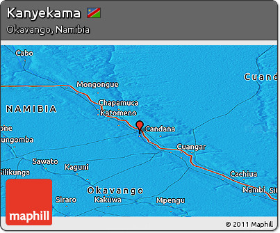 Political Panoramic Map of Kanyekama