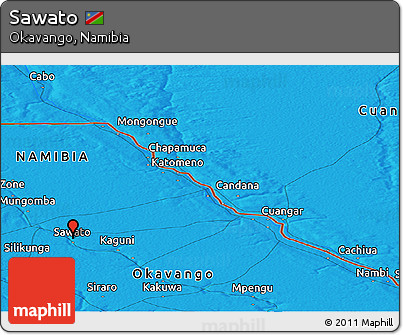 Political Panoramic Map of Sawato