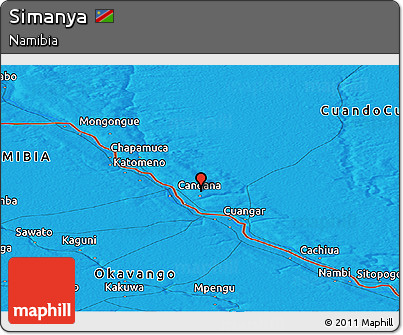Political Panoramic Map of Simanya