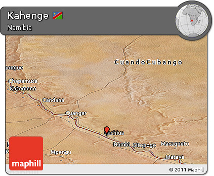 Satellite Panoramic Map of Kahenge