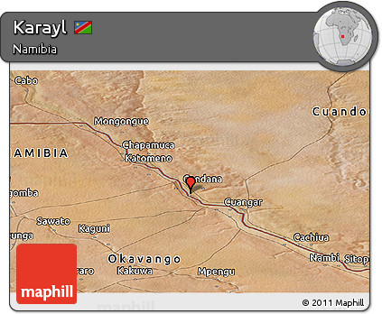 Satellite Panoramic Map of Karayl