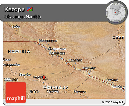 Satellite Panoramic Map of Katope