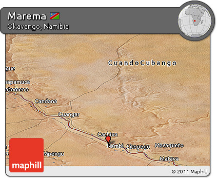 Satellite Panoramic Map of Marema
