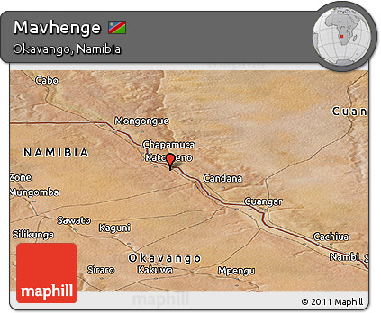 Satellite Panoramic Map of Mavhenge