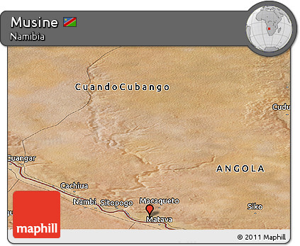 Satellite Panoramic Map of Musine