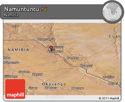Satellite Panoramic Map of Namuntuntu