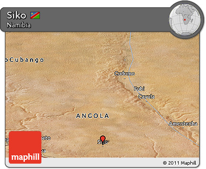 Satellite Panoramic Map of Siko