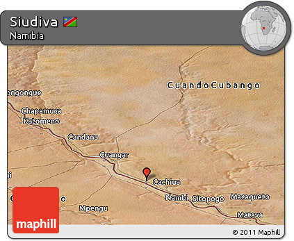 Satellite Panoramic Map of Siudiva