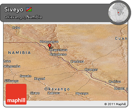 Satellite Panoramic Map of Siveyo