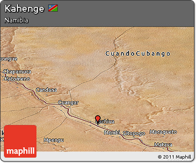 Satellite Panoramic Map of Kahenge