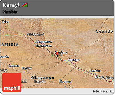 Satellite Panoramic Map of Karayl