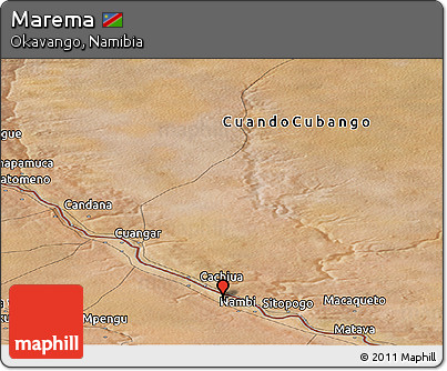 Satellite Panoramic Map of Marema