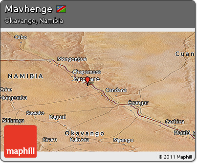 Satellite Panoramic Map of Mavhenge