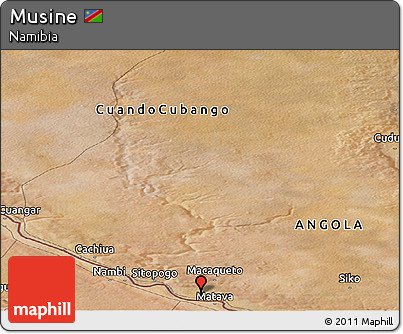 Satellite Panoramic Map of Musine