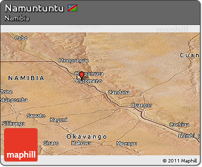 Satellite Panoramic Map of Namuntuntu