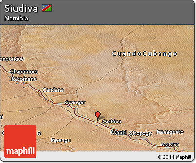 Satellite Panoramic Map of Siudiva