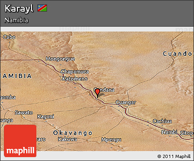 Satellite Panoramic Map of Karayl
