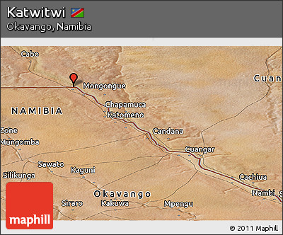 Satellite Panoramic Map of Katwitwi