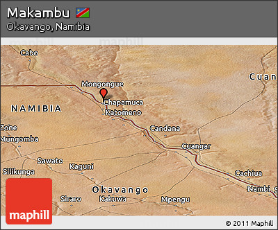 Satellite Panoramic Map of Makambu