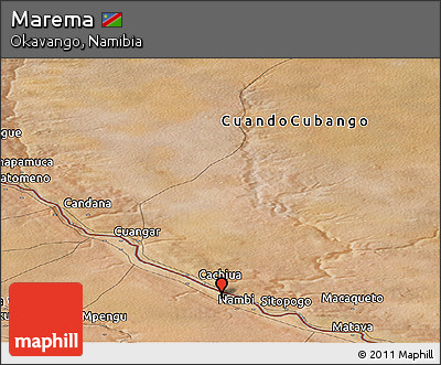 Satellite Panoramic Map of Marema