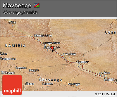 Satellite Panoramic Map of Mavhenge