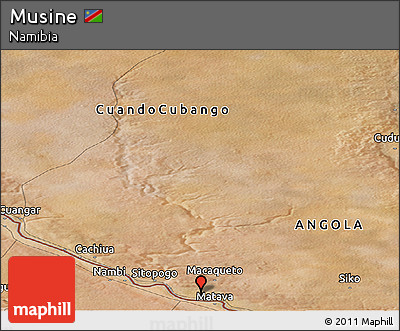 Satellite Panoramic Map of Musine
