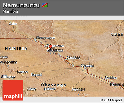 Satellite Panoramic Map of Namuntuntu