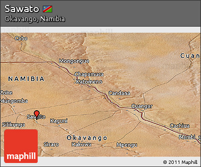 Satellite Panoramic Map of Sawato