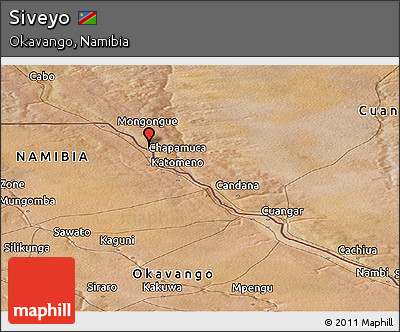 Satellite Panoramic Map of Siveyo