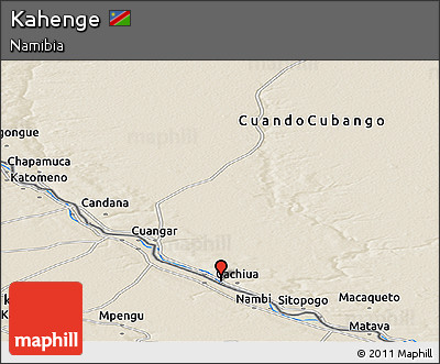 Shaded Relief Panoramic Map of Kahenge