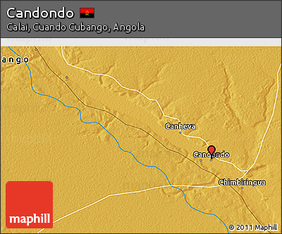 Physical 3D Map of Candondo