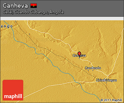Physical 3D Map of Canheva