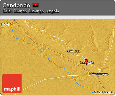 Physical 3D Map of Candondo