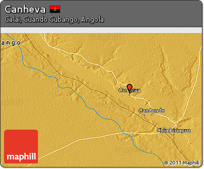 Physical 3D Map of Canheva