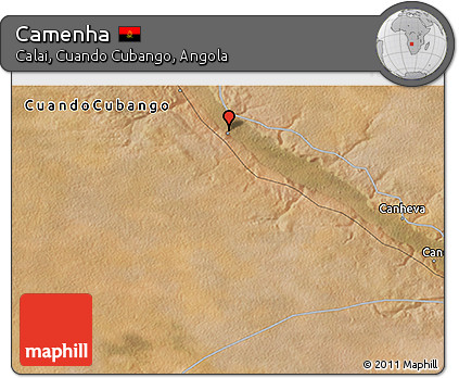 Satellite 3D Map of Camenha