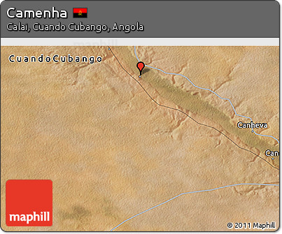 Satellite 3D Map of Camenha