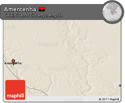 Shaded Relief 3D Map of Amentenha