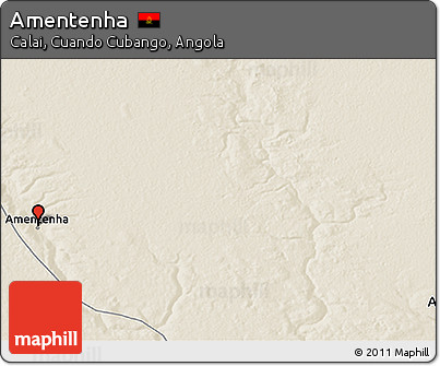 Shaded Relief 3D Map of Amentenha