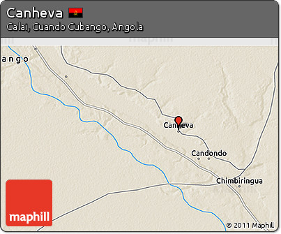 Shaded Relief 3D Map of Canheva