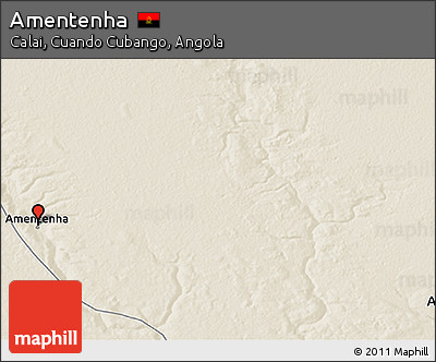 Shaded Relief 3D Map of Amentenha