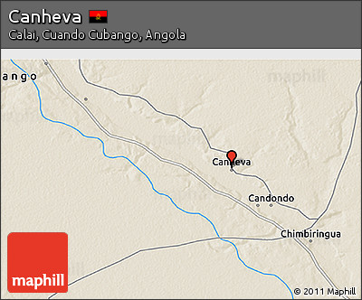 Shaded Relief 3D Map of Canheva