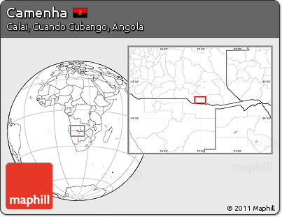 Blank Location Map of Camenha