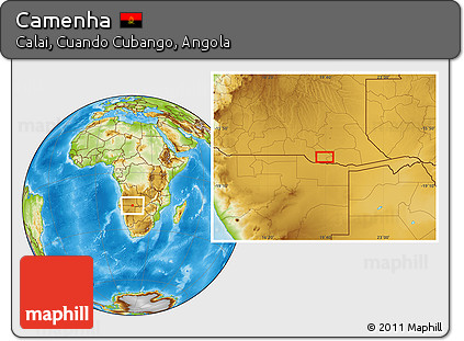 Physical Location Map of Camenha