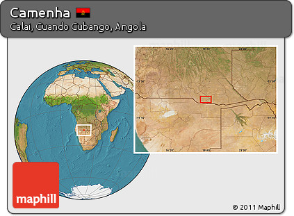 Satellite Location Map of Camenha