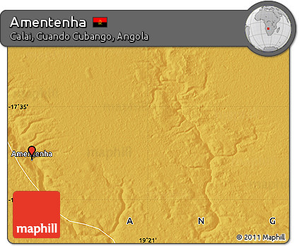 Physical Map of Amentenha