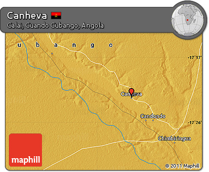 Physical Map of Canheva