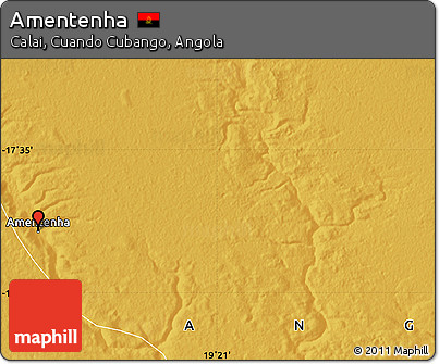 Physical Map of Amentenha