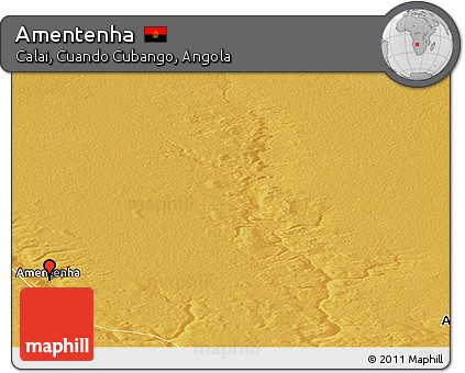 Physical Panoramic Map of Amentenha