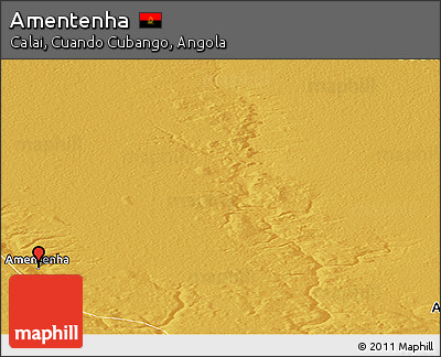 Physical Panoramic Map of Amentenha