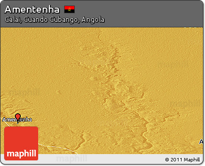 Physical Panoramic Map of Amentenha